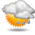 Proměnlivo, občasné srážky Forecast icon